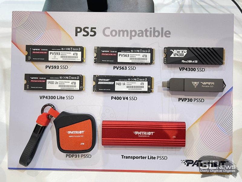 Репортаж со стенда Patriot на Computex 2026: память DDR5-9600, быстрые SSD и решения для эпохи ИИ