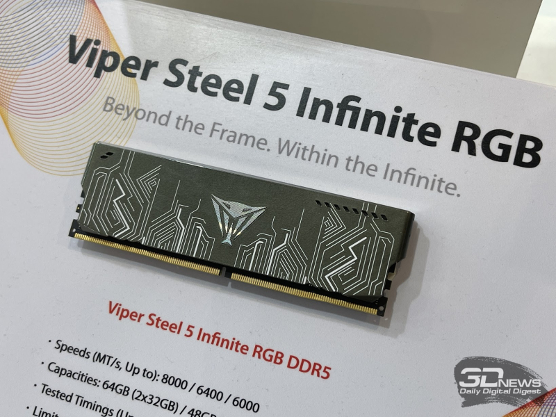 Репортаж со стенда Patriot на Computex 2026: память DDR5-9600, быстрые SSD и решения для эпохи ИИ